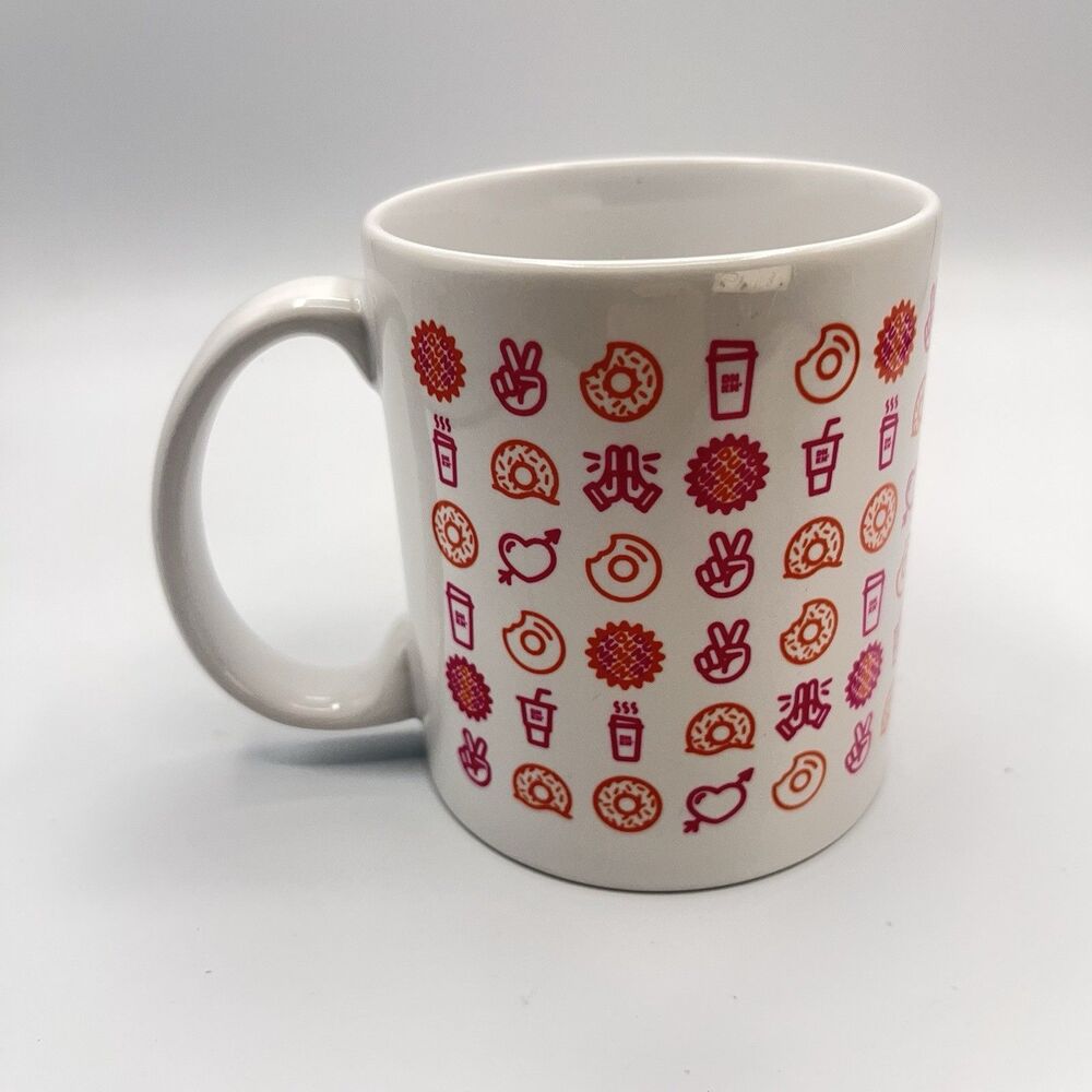 Dunkin’ Donuts 2019 Coffee Mug Ceramic Peace Love Donuts